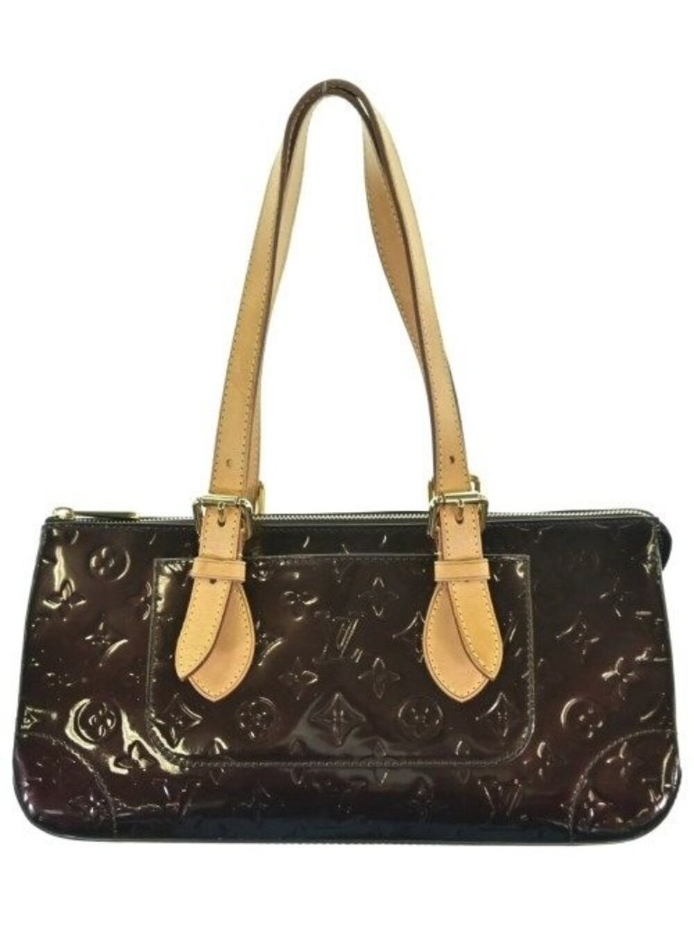 Louis Vuitton Monogram Vernis Rosewood Avenue Handbag Red